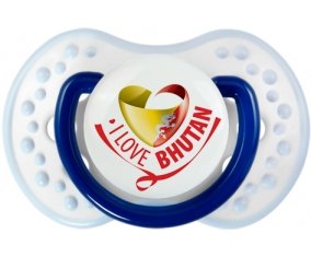 I Love Bhutan Tétine LOVI Dynamic Marine-blanc-bleu classique