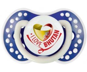 I Love Bhutan Tétine LOVI Dynamic Bleu-marine phosphorescente