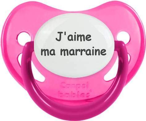 J'aime ma marraine style1: Sucette Physiologique-su7.fr