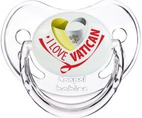 I Love Vatican Sucette Physiologique Transparent classique