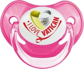 I Love Vatican Sucette Physiologique Rose classique