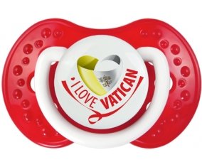 I Love Vatican Sucette LOVI Dynamic Blanc-rouge classique