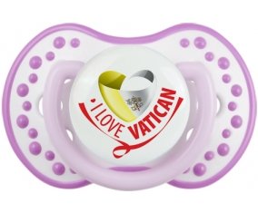 I Love Vatican Sucette LOVI Dynamic Blanc-mauve classique