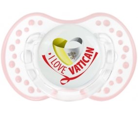 I Love Vatican Sucette LOVI Dynamic Retro-blanc-rose-tendre classique