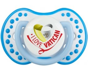 I Love Vatican Sucette LOVI Dynamic Blanc-bleu phosphorescente