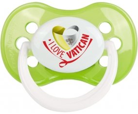 I Love Vatican Tétine Anatomique Vert classique