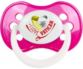 I Love Vatican Tétine Anatomique Rose foncé classique