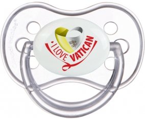 I Love Vatican Tétine Anatomique Transparente classique
