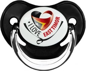 I Love East Timor Sucette Physiologique Noir classique