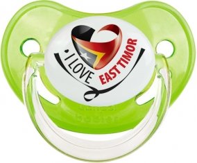 I Love East Timor Sucette Physiologique Vert classique