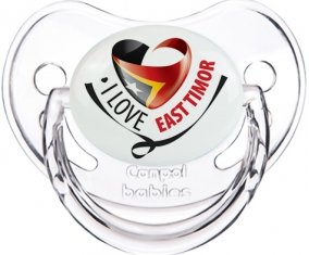 I Love East Timor Sucette Physiologique Transparent classique