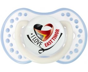 I Love East Timor Sucette LOVI Dynamic Blanc-cyan classique