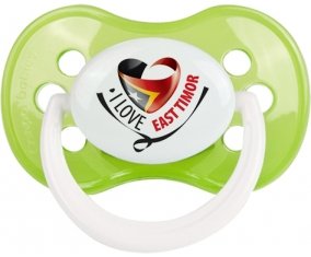 I Love East Timor Sucette Anatomique Vert classique