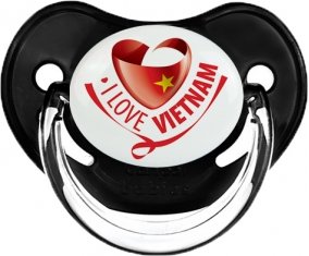 I Love Vietnam Tétine Physiologique Noir classique