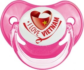 I Love Vietnam Tétine Physiologique Rose classique