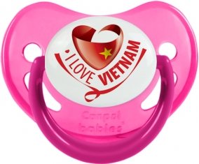 I Love Vietnam Tétine Physiologique Rose phosphorescente