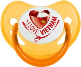 I Love Vietnam Tétine Physiologique Jaune phosphorescente