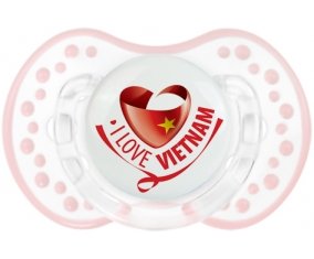 I Love Vietnam Sucete LOVI Dynamic Retro-blanc-rose-tendre classique
