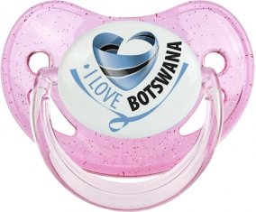 I Love Bostwana Sucete Physiologique Rose à paillette