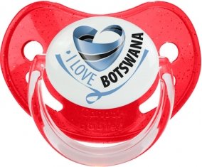 I Love Bostwana Sucete Physiologique Rouge à paillette