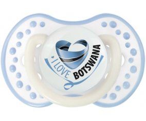 I Love Bostwana Tétine LOVI Dynamic Blanc-cyan classique
