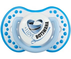 I Love Bostwana Tétine LOVI Dynamic Blanc-bleu phosphorescente