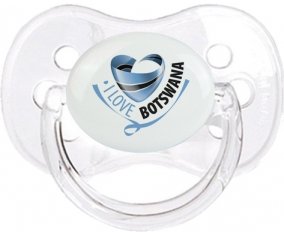 I Love Bostwana Sucette Cerise Transparent classique