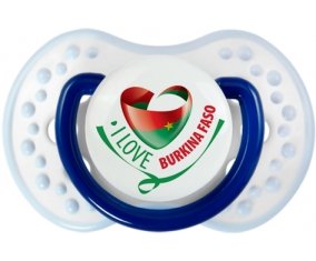 I Love Burkina Faso Sucette LOVI Dynamic Marine-blanc-bleu classique