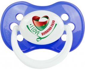 I Love Burkina Faso Tétine Anatomique Bleu classique