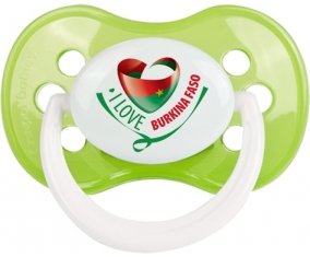 I Love Burkina Faso Tétine Anatomique Vert classique