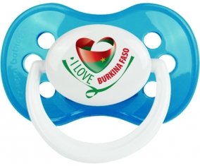 I Love Burkina Faso Tétine Anatomique Cyan classique