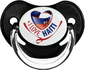 I Love Haiti Sucette Physiologique Noir classique