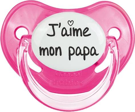 J'aime mon papa (visuel): Sucette Physiologique-su7.fr
