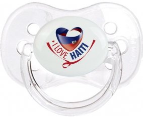 I Love Haiti Tétine Cerise Transparent classique