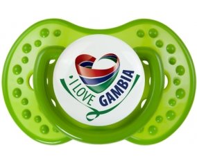 I Love Gambia : Sucette LOVI Dynamic personnalisée