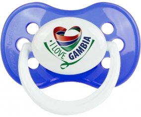 I Love Gambia : Sucette Anatomique personnalisée
