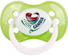 I Love Gambia Sucete Anatomique Vert classique
