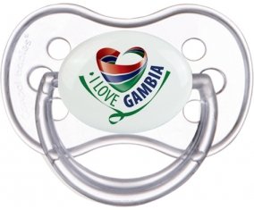 I Love Gambia Sucete Anatomique Transparente classique