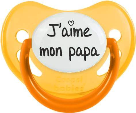 J'aime mon papa (visuel): Sucette Physiologique-su7.fr