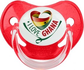 I Love Ghana Sucete Physiologique Rouge à paillette