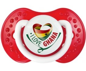 I Love Ghana Tétine LOVI Dynamic Blanc-rouge classique