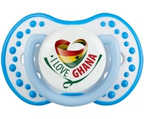I Love Ghana Tétine LOVI Dynamic Blanc-bleu phosphorescente