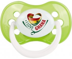I Love Ghana Sucette Anatomique Vert classique