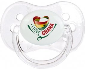 I Love Ghana Sucette Cerise Transparent classique