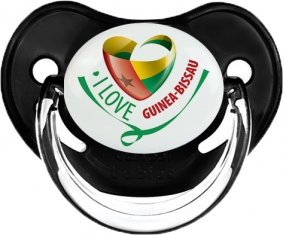 I Love Guinea-Bissau Sucette Physiologique Noir classique