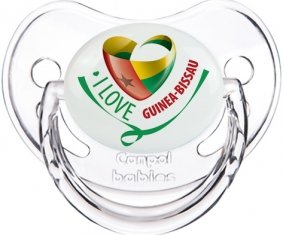 I Love Guinea-Bissau Sucette Physiologique Transparent classique