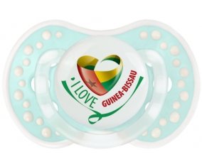 I Love Guinea-Bissau Sucette LOVI Dynamic Retro-turquoise-lagon classique