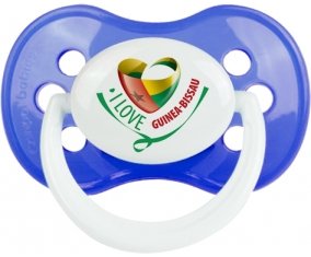 I Love Guinea-Bissau Tétine Anatomique Bleu classique