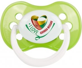 I Love Guinea-Bissau Tétine Anatomique Vert classique