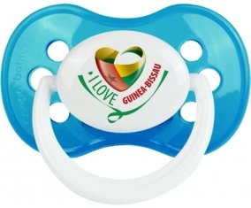 I Love Guinea-Bissau Tétine Anatomique Cyan classique